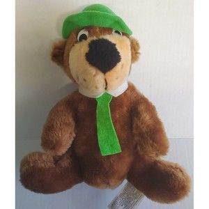 Vintage Hanna Barbers Yogi Bear Plush Stuffed Animal Toy Mighty Star 1980 Nice!